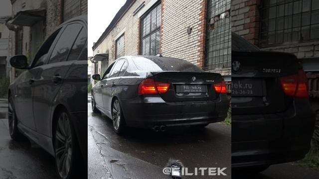 Спортивный глушитель на BMW 325i E90