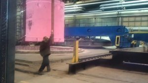 Закалка обечайки из шахтной печи