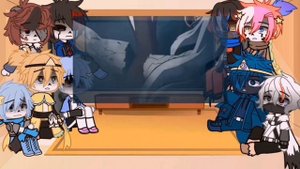 Au sanses react to (fem y/n as)nezuko vs daki(requested)