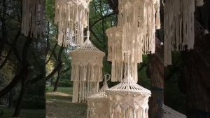 Абажуры макраме.