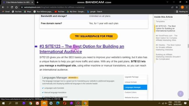 5 Best Website Builders For Affiliate Marketing 2022 ||How Do I Start An Affiliate Marketing Websit