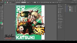 anime t shirt design TUTORIAL | Adobe Illustrator