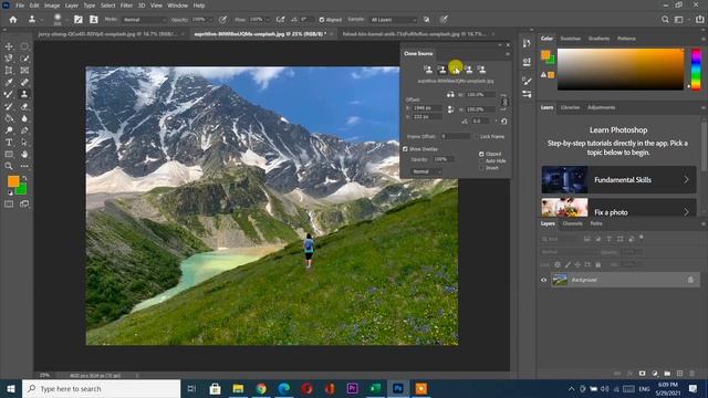 Clone Stamp Tool : Class-6 | Photoshop Online Course | Free Photoshop Course смотреть онлайн