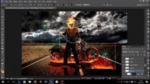 Создаём призрачного гонщика в фотошопе(ghost rider speed art)