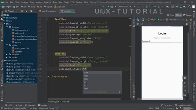 Android UI Design Tutorial | Login & Register Screen UI Design in Android Studio | UiUX Tutorial