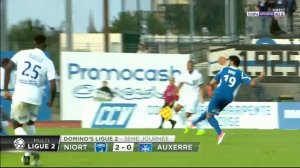 Niort-Auxerre les 2 buts