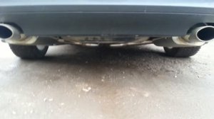 Раздвоенный выхлоп на SKODA OCTAVIA A5 1.8TSI BZB