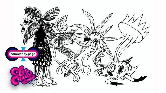 Choose Your Coloring Page: Color CandyFirst Class Fourth Coloring Page Drawing