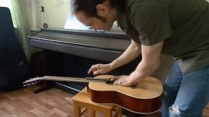 Ремонт гитары в домашних условиях. Шлифовка ладов.