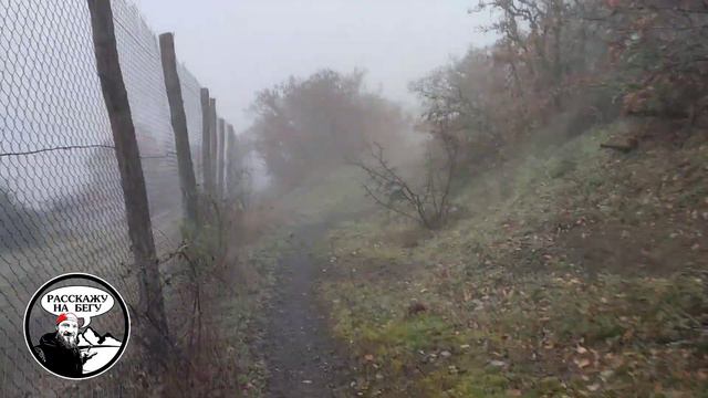 Зловещая красота весеннего тумана в горах Крыма. Спуск с Ангарского перевала к пляжу Алушты.