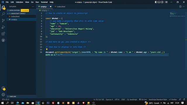 Learn Javascript Object Create, Add, Delete