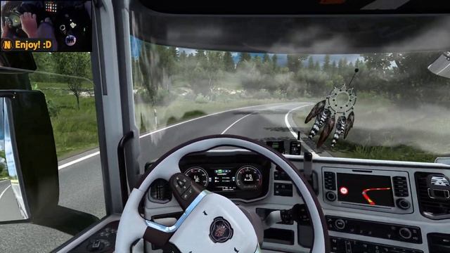 Scania R580 V8 | ETS2 Gameplay 4K + wheel cam | Travemünde - Nuremberg смотреть онлайн