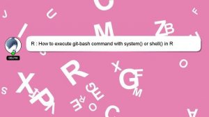 R : How to execute git-bash command with system() or shell() in R