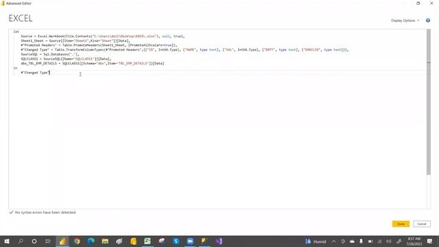 CHANGE CONNECTION DYNAMICALLY FROM EXCEL TO SQL SERVER BY USING PARAMETERS IN POWER BI