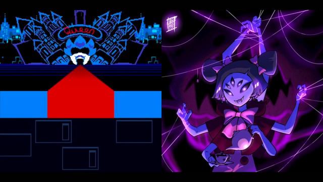 Undertale - Spider Dance X Deltarune Chapter 2 Pandora Palace Mashup смотреть онлайн