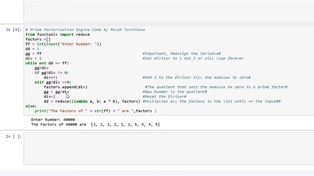 Prime Factorization Code with Python (Basic) смотреть онлайн