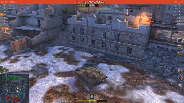 WOTB | 4 tanks + 3 AFk = Ace tank and the win?!? смотреть онлайн