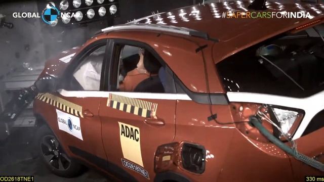 Crash test of TATA nexon With Two Airbags смотреть онлайн
