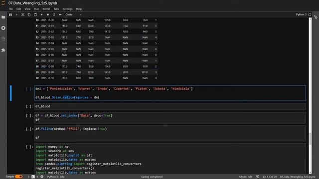 7 - Python w Data Science - Data Wrangling z Pandas (5 z 5)) смотреть онлайн