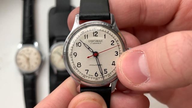 Видеообзор на часы Спортивные с функцией стоп-секунда 1950-х годов 1 Московского часового завода смотреть онлайн