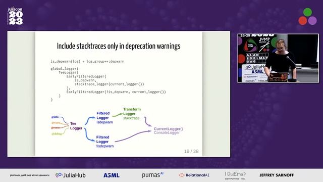 Logging in Julia: Logging stdlib and LoggingExtras.jl | Frames Catherine White | JuliaCon 2023 смотреть онлайн