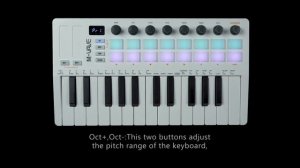 Panel Introduction - SMK-25 II  Midi Keyboard