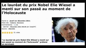 Elie Wiesel - Escroc à la Shoah