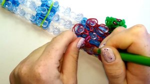 Свекла 3D из резинок Beetroot Rainbow loom bands for kids DIY