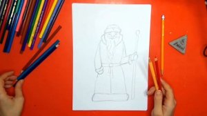 Как нарисовать Деда Мороза. Онлайн-школа рисования "Малевашки"