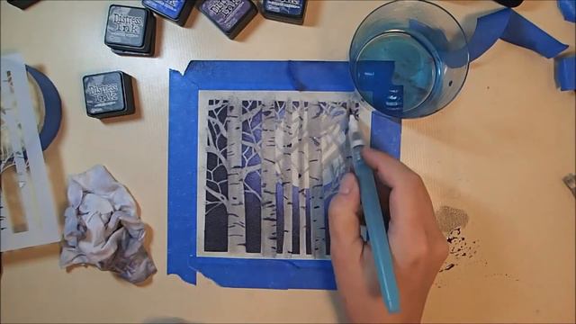 Twelve Days of Christmas Cards - Day 11: Distress Ink Forest смотреть онлайн