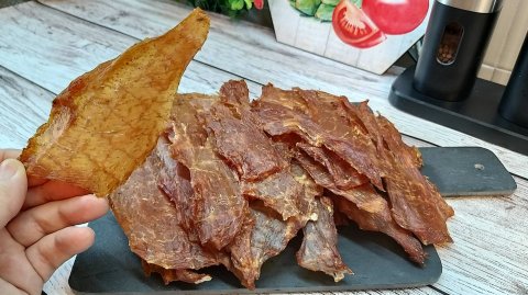 Куриные чипсы, джерки Самый вкусный рецепт Куриные чипсы к пиву! Как семечки рецепт в дегидраторе