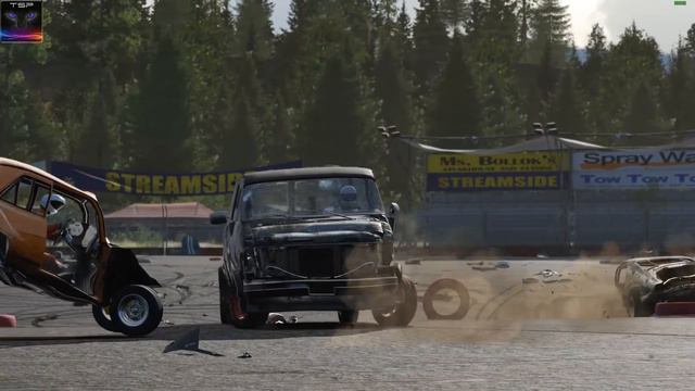 Wreckfest - A-Team Van in a Mud Pit DESTRUCTION DERBY смотреть онлайн