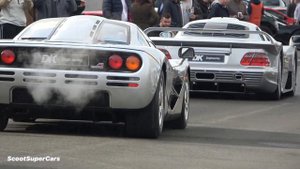 Mercedes Benz CLK GTR on track! Fast Accelerations and Flybys!