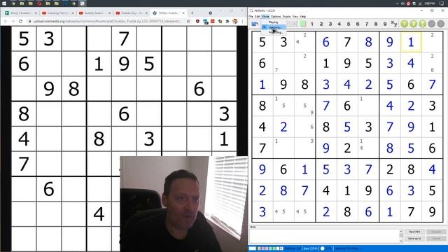 Sudoku Demonstration - Hodoku (Part 1) смотреть онлайн
