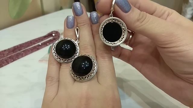 Натуральные камни в серебре (повторы) + бусики из натуральных камней. смотреть онлайн
