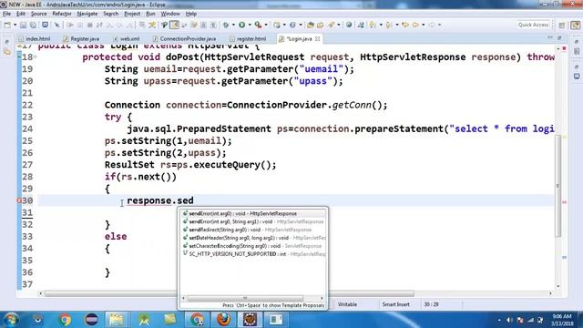 Servlets Tutorial 16-For Beginners| Validate| Register | Login | MySql Db Connectivity | In Hindi смотреть онлайн