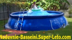 Волна в надувном бассейне Intex Easy Set Pool