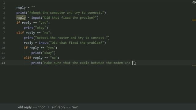 Starting Out With Python Chapter 3 exercise Program 17   WiFi Diagnostic Tree Python Program