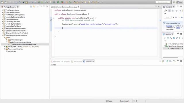 Selenium - Web Element Commands смотреть онлайн