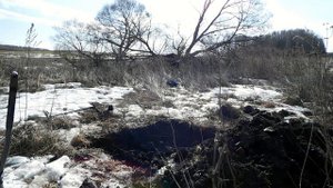 Поиск клада на поселении 18 века  Шурф в поисках жилищ