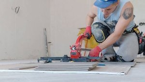 быстрая серийная нарезка на плиткорезе dlt proline 1200