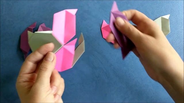 Кусудама из бумаги 12 модулей. Бумажный шар. Kusudama. Paper ball