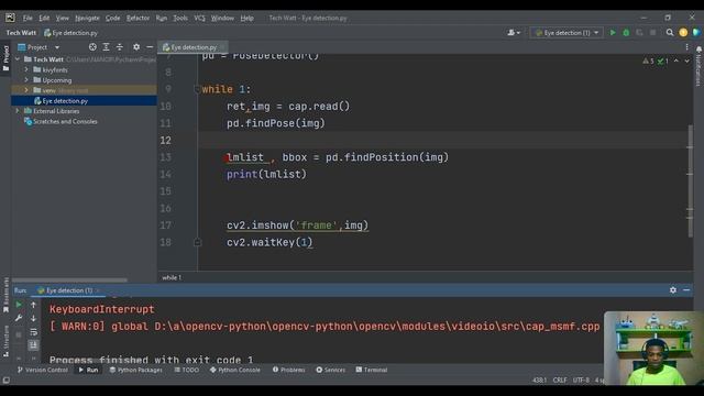 Eye Detection And Tracking | Computer Vision | Python & OpenCV | Mediapipe Projects #ai #ml #tech смотреть онлайн