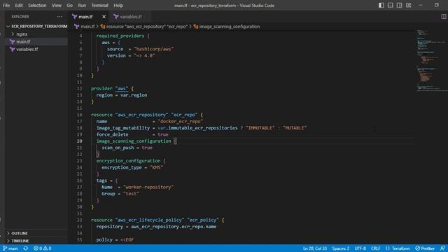 ✅ Create Amazon ECR Repository with Terraform ✅