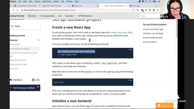 Full stack development with AWS Amplify