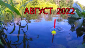 Первая рыбалка в августе на реке.