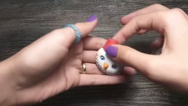 Брошь Снеговик Ручная работа из полимерной глины смотреть онлайн