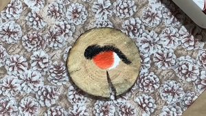 Мастер-класс по росписи деревянного спила