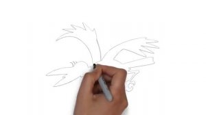 как нарисовать ворону, how to draw a crow, cómo dibujar un cuervo