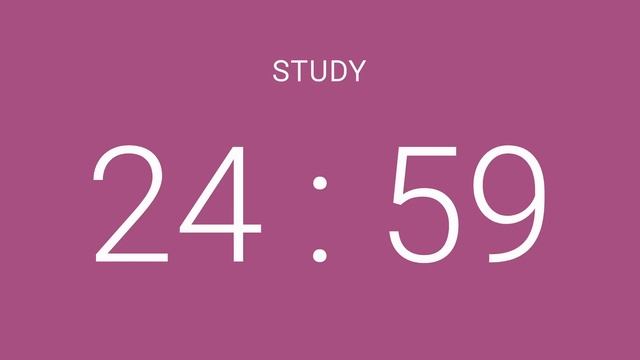 60 / 10  Pomodoro Timer  ||  No music - Study for dreams - Deep focus - Study timer